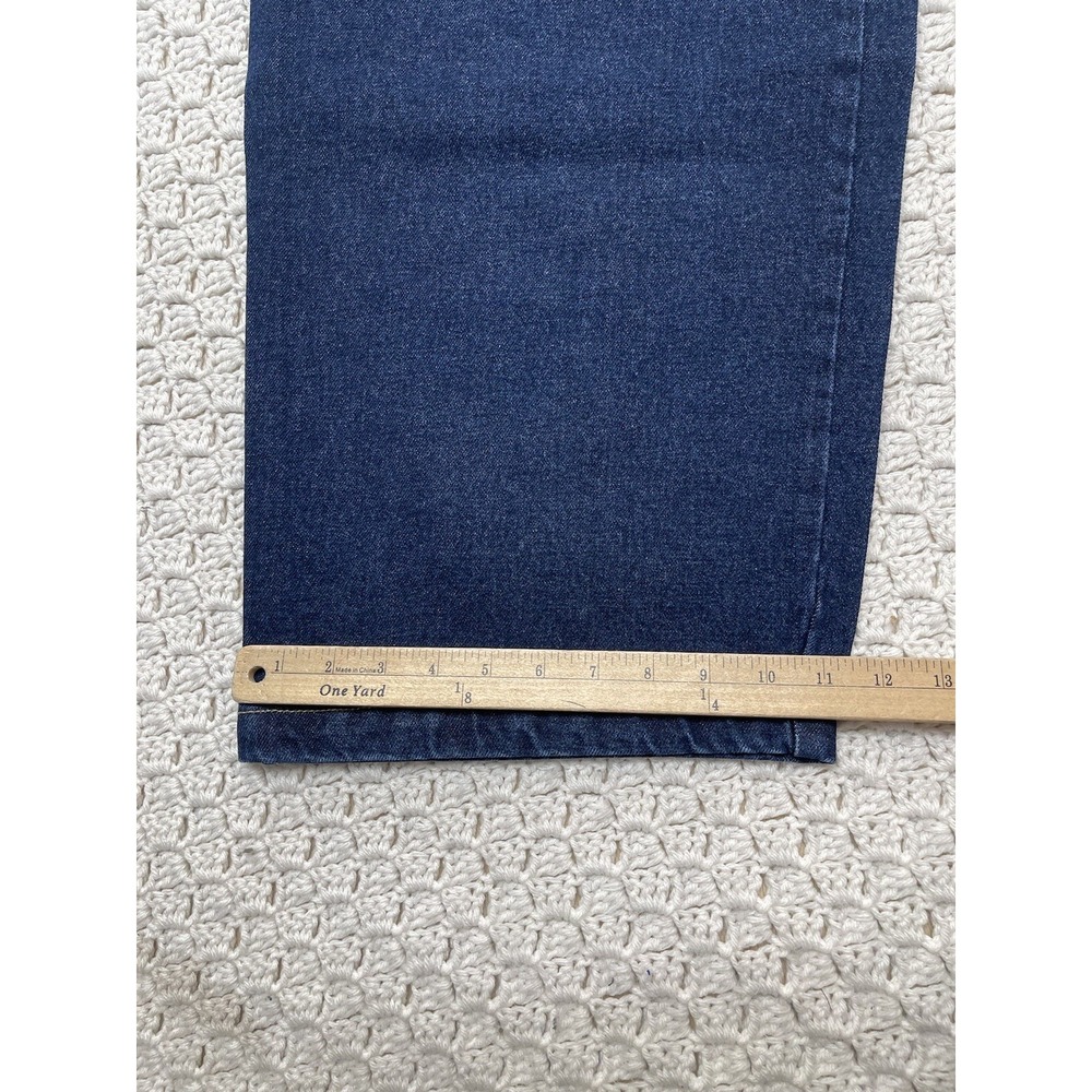Vtg 90s Jynx Jeans Men Tag 36 Approx 34x30 Wide Baggy Skater Blue Denim Made USA - Picture 13 of 13